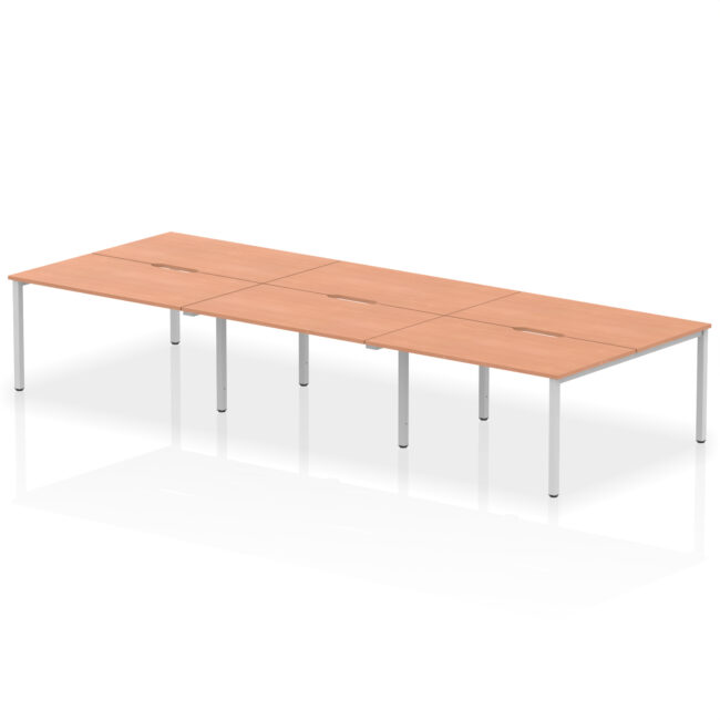 Evolve Plus B2B Bench Desk - 6 Person - Image 13