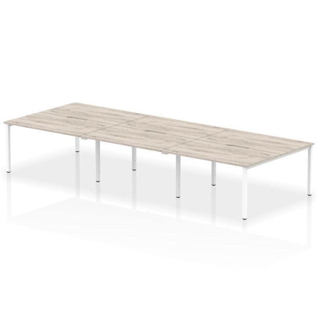 Evolve Plus B2B Bench Desk - 6 Person - Image 16