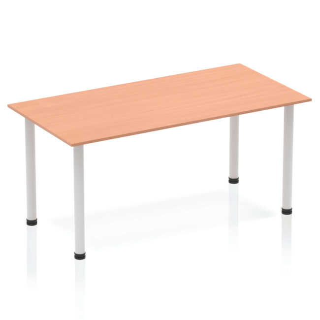 Impulse 1400mm Straight Table With Post Leg - Image 4
