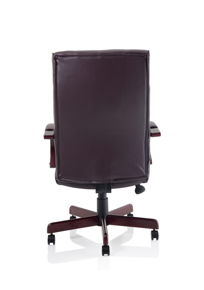 Chesterfield High Back Leather Executive Office Chair with Arms - Image 14