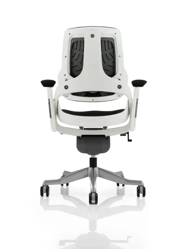 Zure High Back White Shell Executive Office Chair with Arms - Image 15
