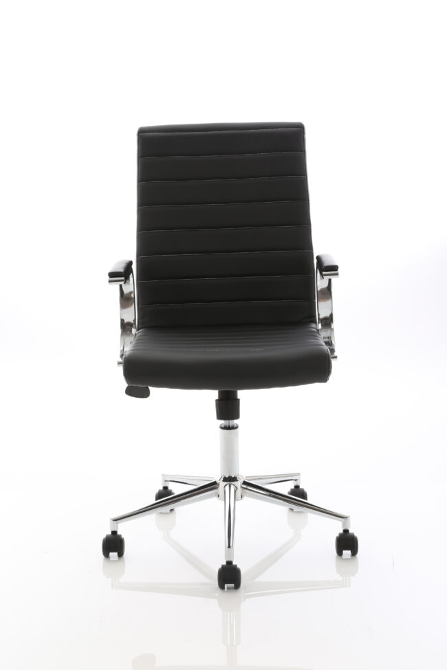Ezra Medium Back Leather Executive Office Chair with Arms - Image 2