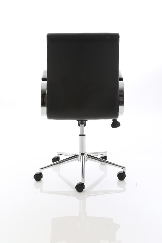 Ezra Medium Back Leather Executive Office Chair with Arms - Image 3
