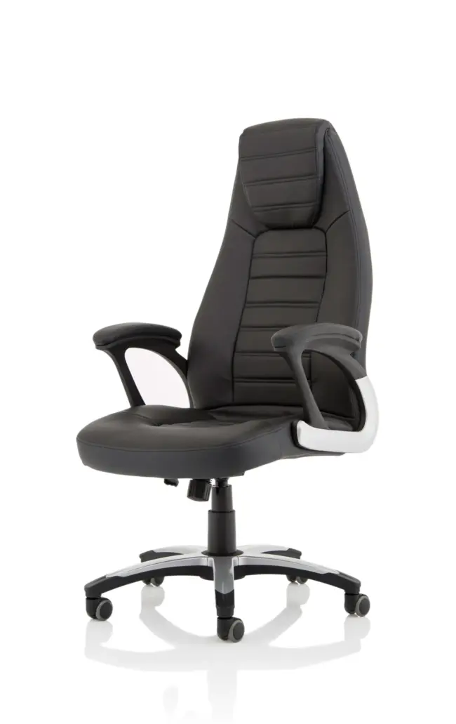 Metropolis High Back Black Leather Executive Office Chair - Image 3