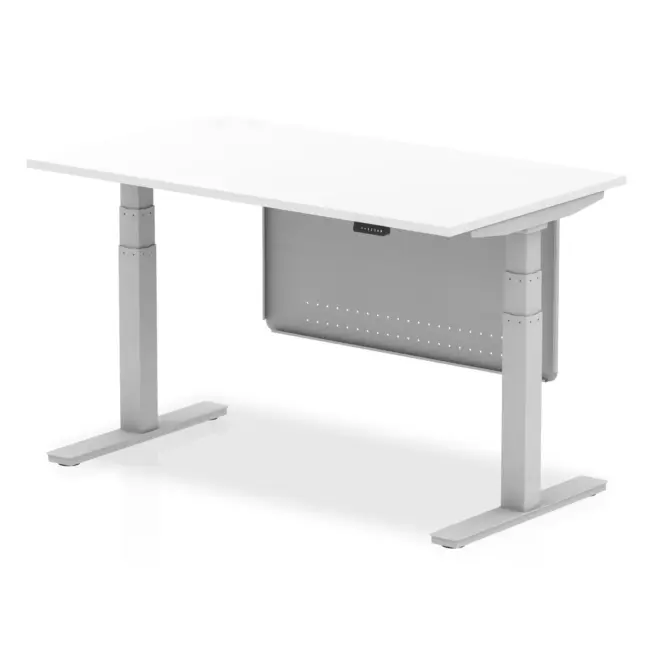 Air Height Adjustable Desk without Cable Ports with Steel Modesty Panel - Image 35