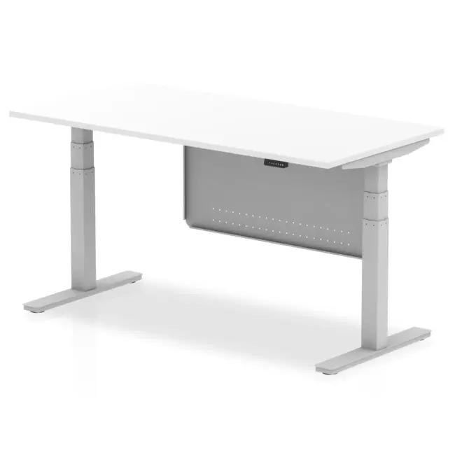 Air Height Adjustable Desk without Cable Ports with Steel Modesty Panel - Image 53