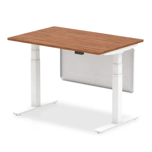 Air Height Adjustable Desk without Cable Ports with Steel Modesty Panel - Image 15