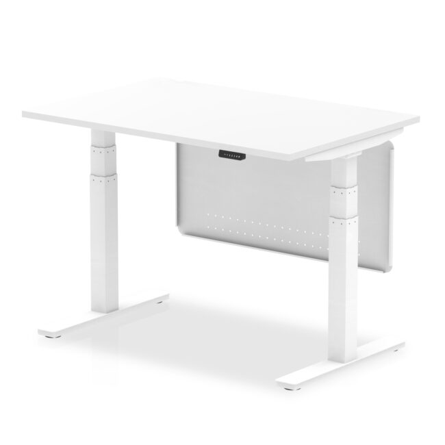 Air Height Adjustable Desk without Cable Ports with Steel Modesty Panel - Image 18