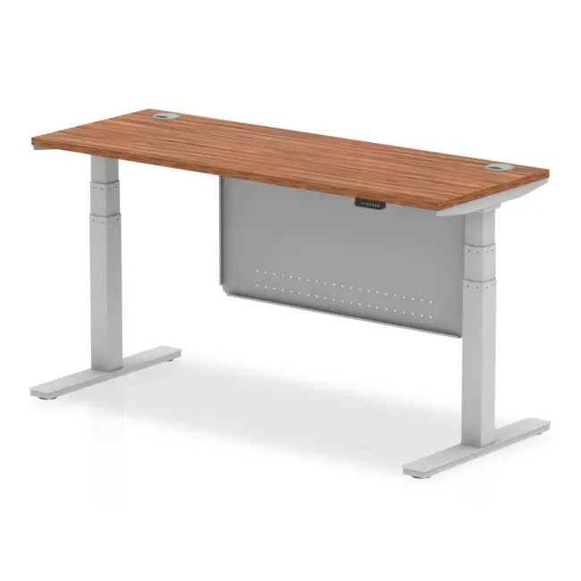 Air Height Adjustable Slimline Desk With Cable Ports With Steel Modesty Panel - Image 167