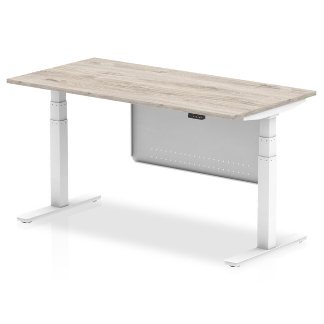 Air Height Adjustable Desk without Cable Ports with Steel Modesty Panel - Image 42