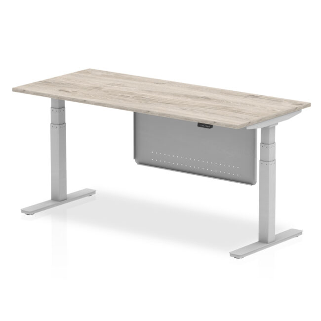 Air Height Adjustable Desk without Cable Ports with Steel Modesty Panel - Image 59