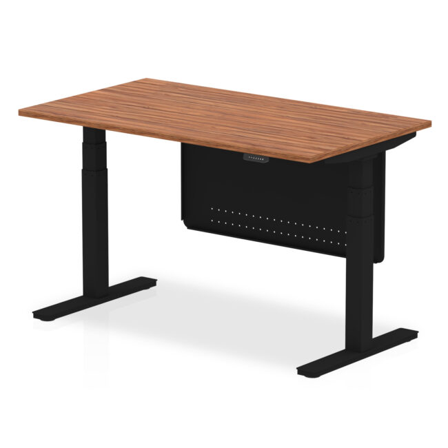 Air Height Adjustable Desk without Cable Ports with Steel Modesty Panel - Image 31