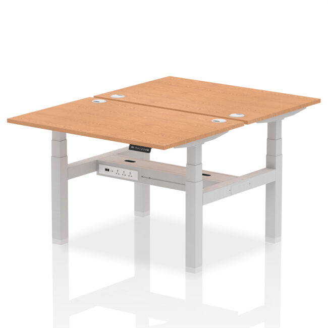 Air Back-to-Back Height Adjustable Bench Desk - 2 Person - Image 14