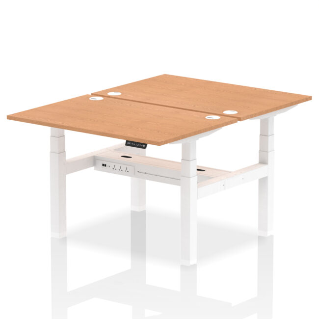 Air Back-to-Back Height Adjustable Bench Desk - 2 Person - Image 15