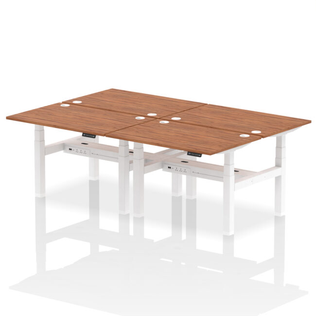 Air Back-to-Back Height Adjustable Bench Desk - 4 Person - Image 18