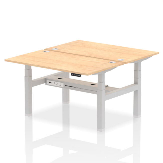 Air Back-to-Back Height Adjustable Bench Desk - 2 Person - Image 32