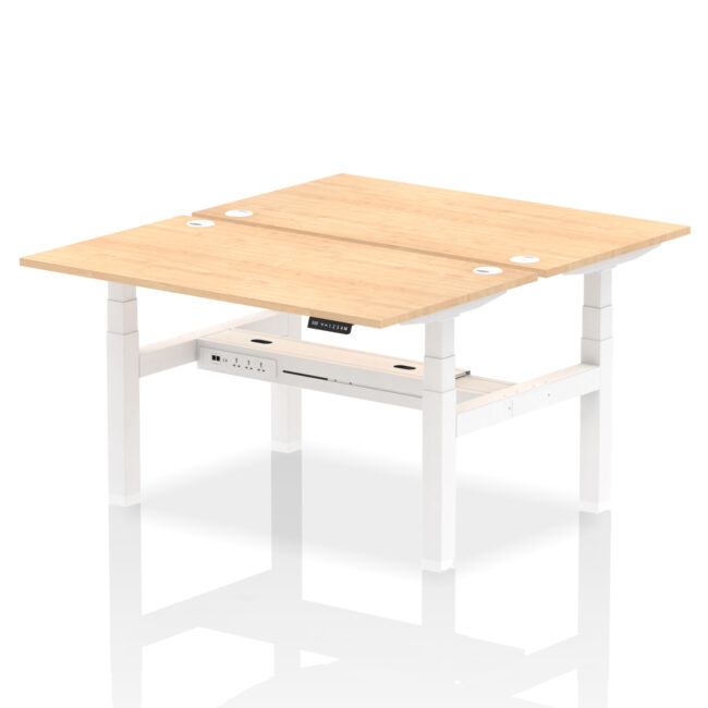 Air Back-to-Back Height Adjustable Bench Desk - 2 Person - Image 33