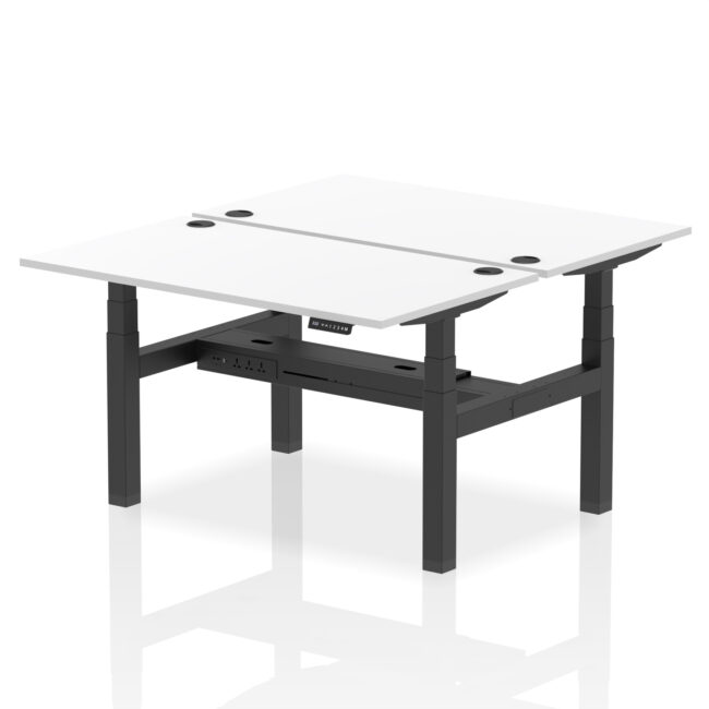 Air Back-to-Back Height Adjustable Bench Desk - 2 Person - Image 40