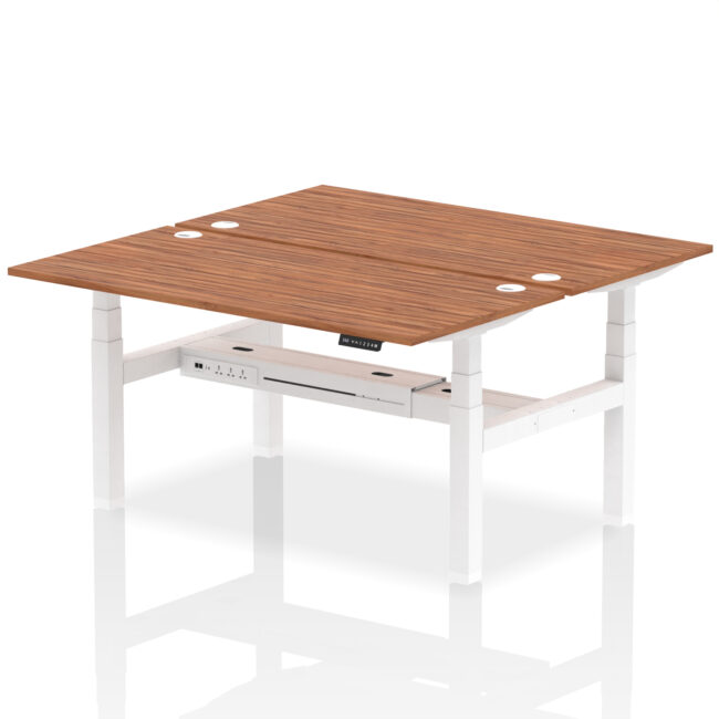 Air Back-to-Back Height Adjustable Bench Desk - 2 Person - Image 60