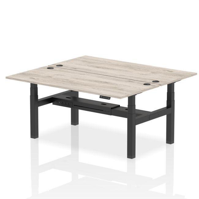Air Back-to-Back Height Adjustable Bench Desk - 2 Person - Image 70