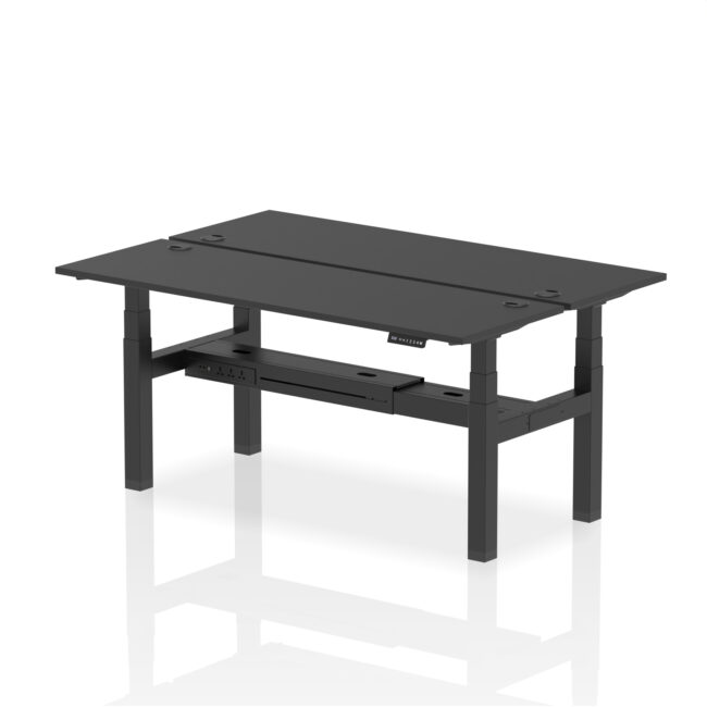 Air Back-to-Back Slimline Height Adjustable Bench Desk - 2 Person - Image 67