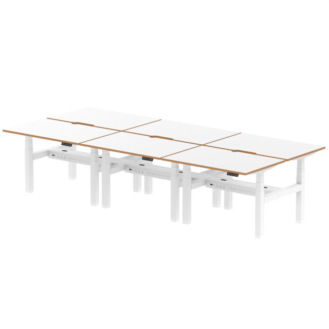 Oslo Air Back-to-Back Height Adjustable Bench Desk - Image 3