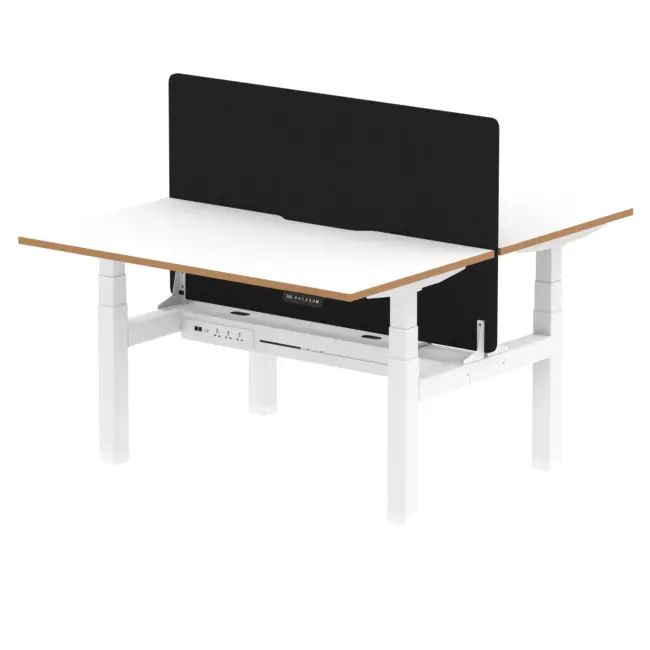 Oslo Air Back-to-Back Height Adjustable Bench Desk - Image 10