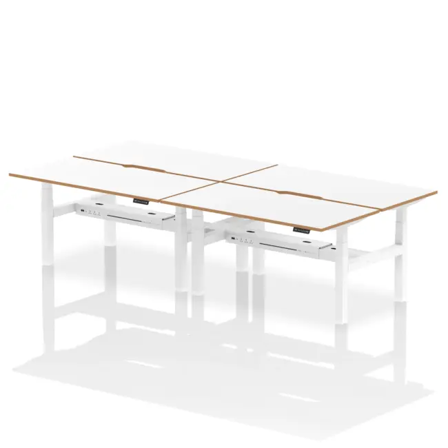 Oslo Air Back-to-Back Height Adjustable Bench Desk - Image 14