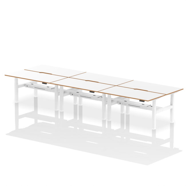 Oslo Air Back-to-Back Height Adjustable Bench Desk - Image 15
