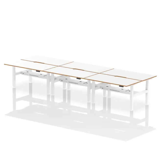 Oslo Air Back-to-Back Height Adjustable Bench Desk - Image 15