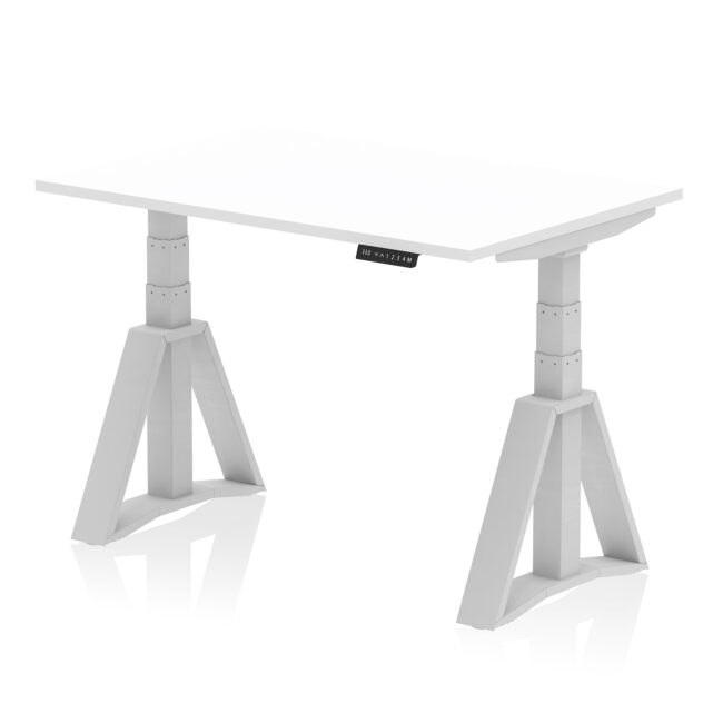 Air Height Adjustable Desk without Cable Ports With Piste Foot - Image 9