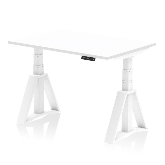 Air Height Adjustable Desk without Cable Ports With Piste Foot - Image 29