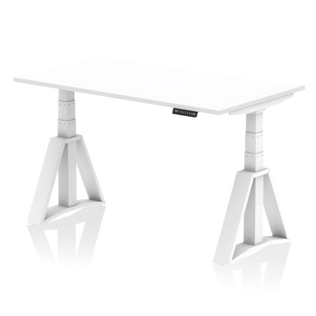 Air Height Adjustable Desk without Cable Ports With Piste Foot - Image 30
