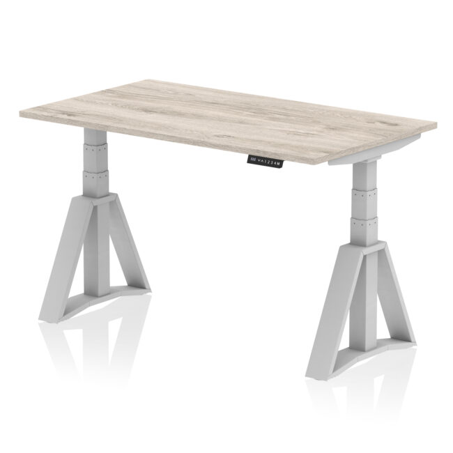 Air Height Adjustable Desk without Cable Ports With Piste Foot - Image 43