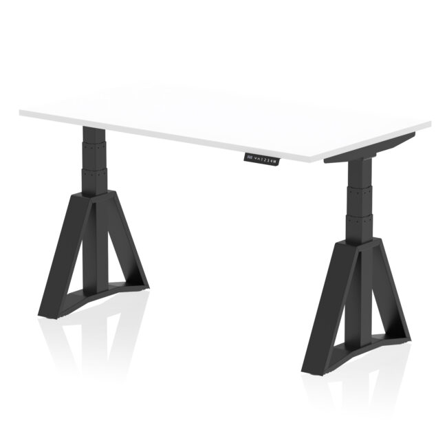 Air Height Adjustable Desk without Cable Ports With Piste Foot - Image 58
