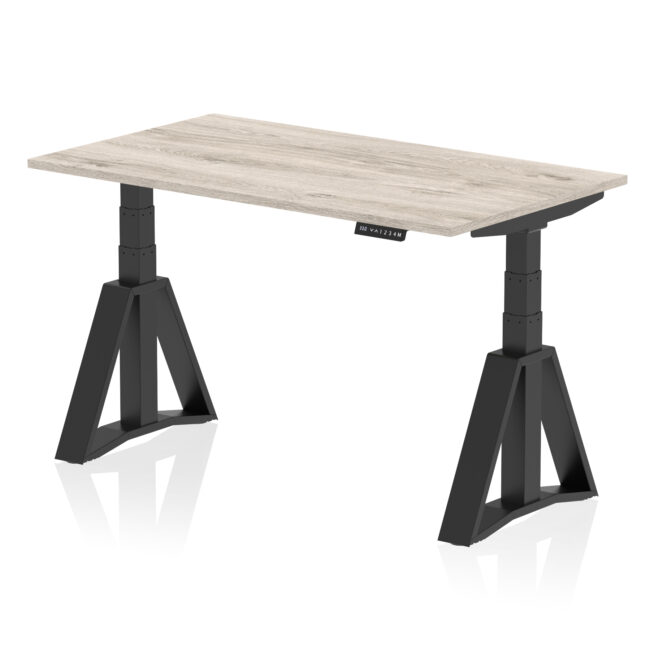 Air Height Adjustable Desk without Cable Ports With Piste Foot - Image 70