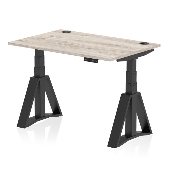 Air Height Adjustable Desk With Cable Ports With Piste Foot - Image 69