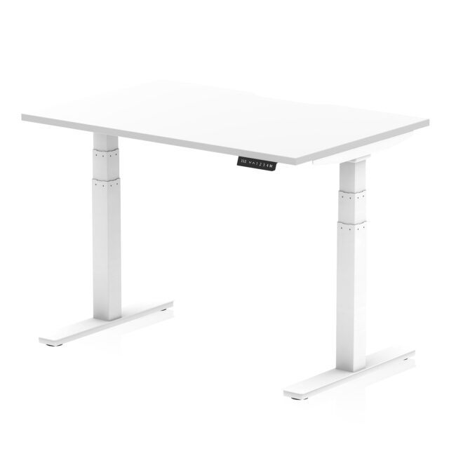 Air Scalloped Edge Height Adjustable Office Desk - Image 18