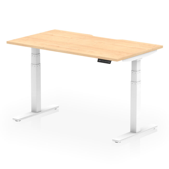 Air Scalloped Edge Height Adjustable Office Desk - Image 27