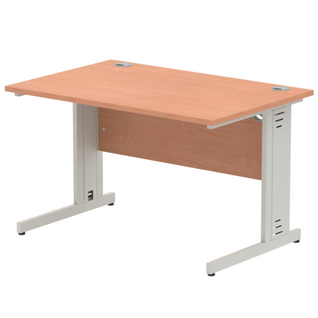 Impulse 1200mm Straight Desk Cable Managed Leg