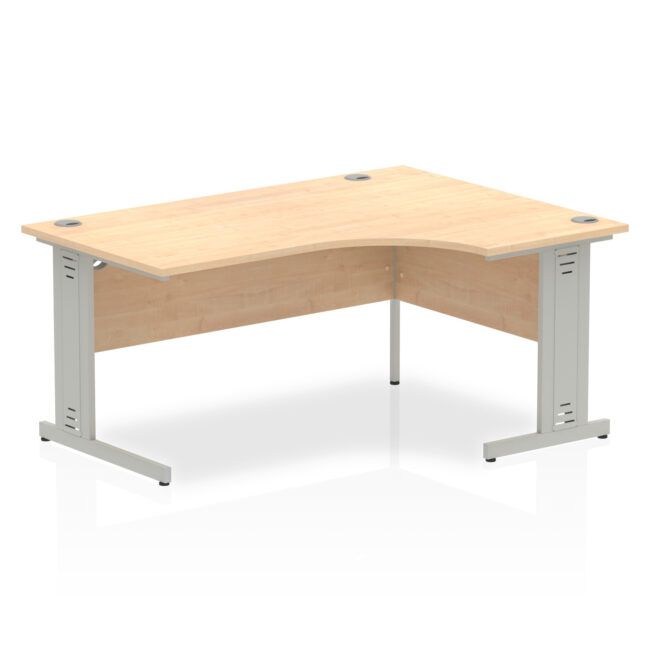 Impulse 1600mm Right Crescent Desk Cable Managed Leg - Image 8