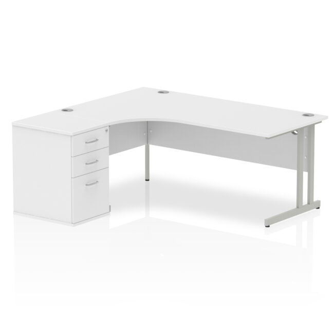 Impulse 1800mm Cantilever Left Crescent Desk Workstation - Image 32