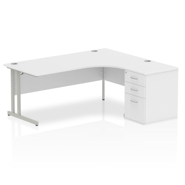 Impulse 1800mm Cantilever Right Crescent Desk Workstation - Image 32