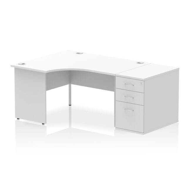 Impulse Panel End Crescent Desk Workstation - Image 71