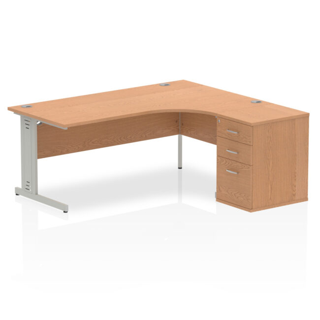 Impulse 1800mm Cable Managed Right Crescent Desk Workstation - Image 20