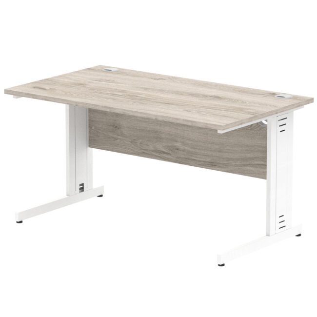 Impulse 1400mm Straight Desk Cable Managed Leg - Image 25