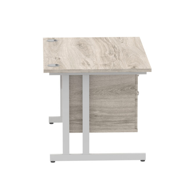 Impulse 1200mm Cantilever Straight Desk With Single Fixed Pedestal - Image 73