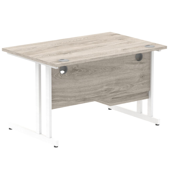 Impulse 1200mm Cantilever Straight Desk With Single Fixed Pedestal - Image 17