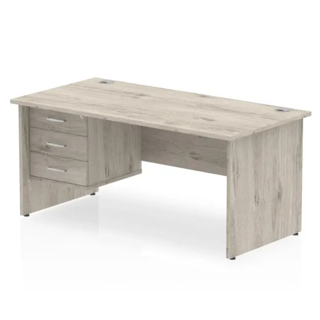 Impulse 1800mm Panel End Straigh Desk With Single Fixed Pedestal - Image 8