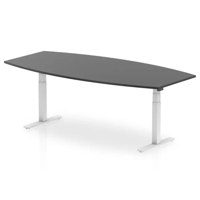 High Gloss Writable Boardroom Table Height Adjustable - Image 16